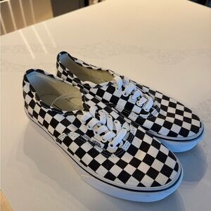 Vans Black and White Checkerboard Shoes